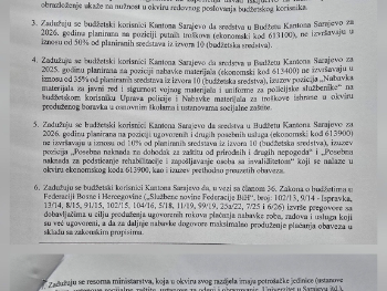 Vlada Kantona Sarajevo objavila: Nemamo para!