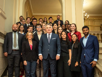 Komšić sa studentima Stanforda i Harvarda