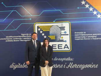 Sabina Ćudić posjetila IDDEEA-u: Modernizacija procesa i efikasnije usluge za građane