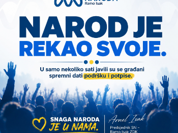"Snaga naroda - Ramo Isak izlazi na izbore"