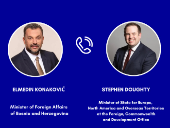 Konaković razgovarao sa britanskim ministrom o situaciji u BiH