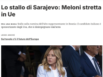 Rastu tenzije zbog neizbora Schmidtovog nasljednika. Meloni se udaljava, Macron lično vodi operaciju izbora novog visokog predstavnika