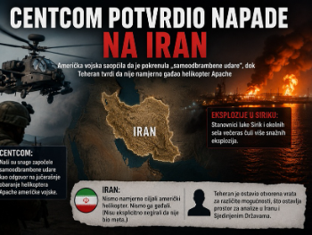 CENTCOM potvrdio napade na Iran nakon obaranja američkog helikoptera