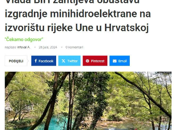 Unu guše bespravna gradnja i kanalizacija: Eko Akcija proziva federalne ministre zbog šutnje