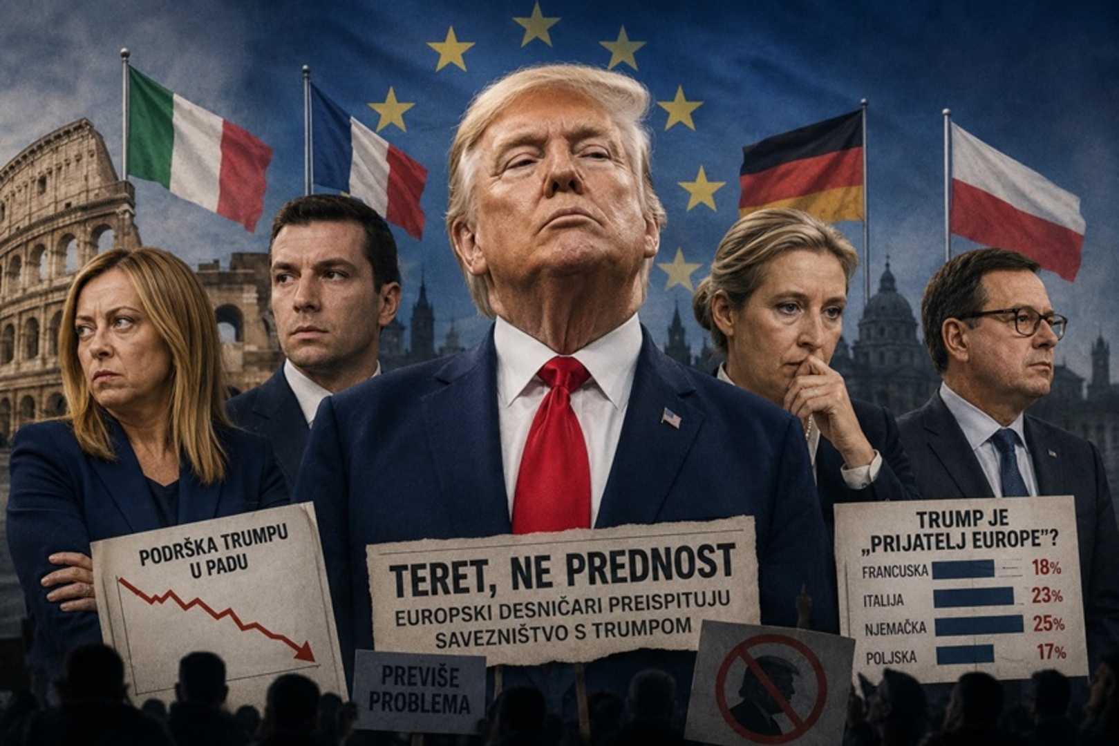 Trump postaje teret evropskoj desnici: Saveznici američkog predsjednika sve oprezniji pred izbore - slika 1