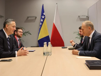 Bećirović se sastao s Donaldom Tuskom: EU i NATO put BiH blokiraju čelnici Rs-a