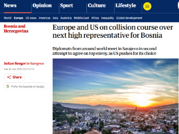 Diplomatski sukob SAD-a i Evrope zbog izbora visokog predstavnika otvara nova pitanja o budućnosti Bosne i Hercegovine