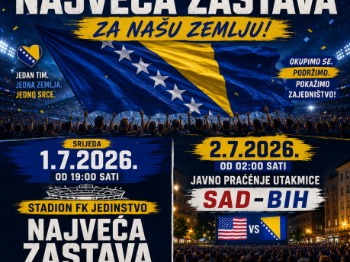 Najveća zastava Bosne i Hercegovine stiže u Brčko