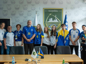 Osvajači balkanskih medalja na prijemu kod načelnika Hasanovića