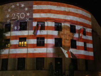 Banja Luka ponovo u bojama Trumpa