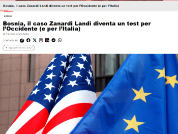 Bosna, slučaj Zanardi Landi postaje test za Zapad (i za Italiju)