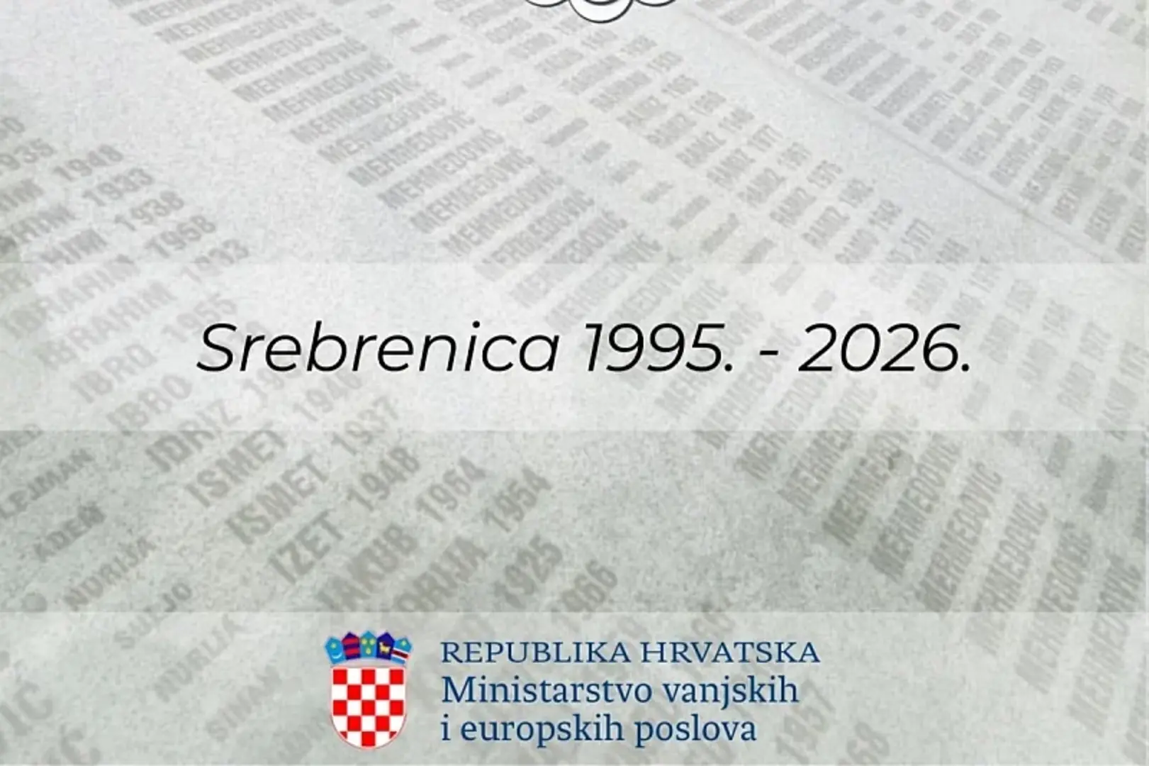 MVP Hrvatske: Genocid u Srebrenici je trajni podsjetnik na važnost zaštite ljudskog dostojanstva - slika 1