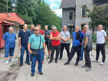 Bivši rudari RMU Zenica protestovali zbog neuplaćenih doprinosa