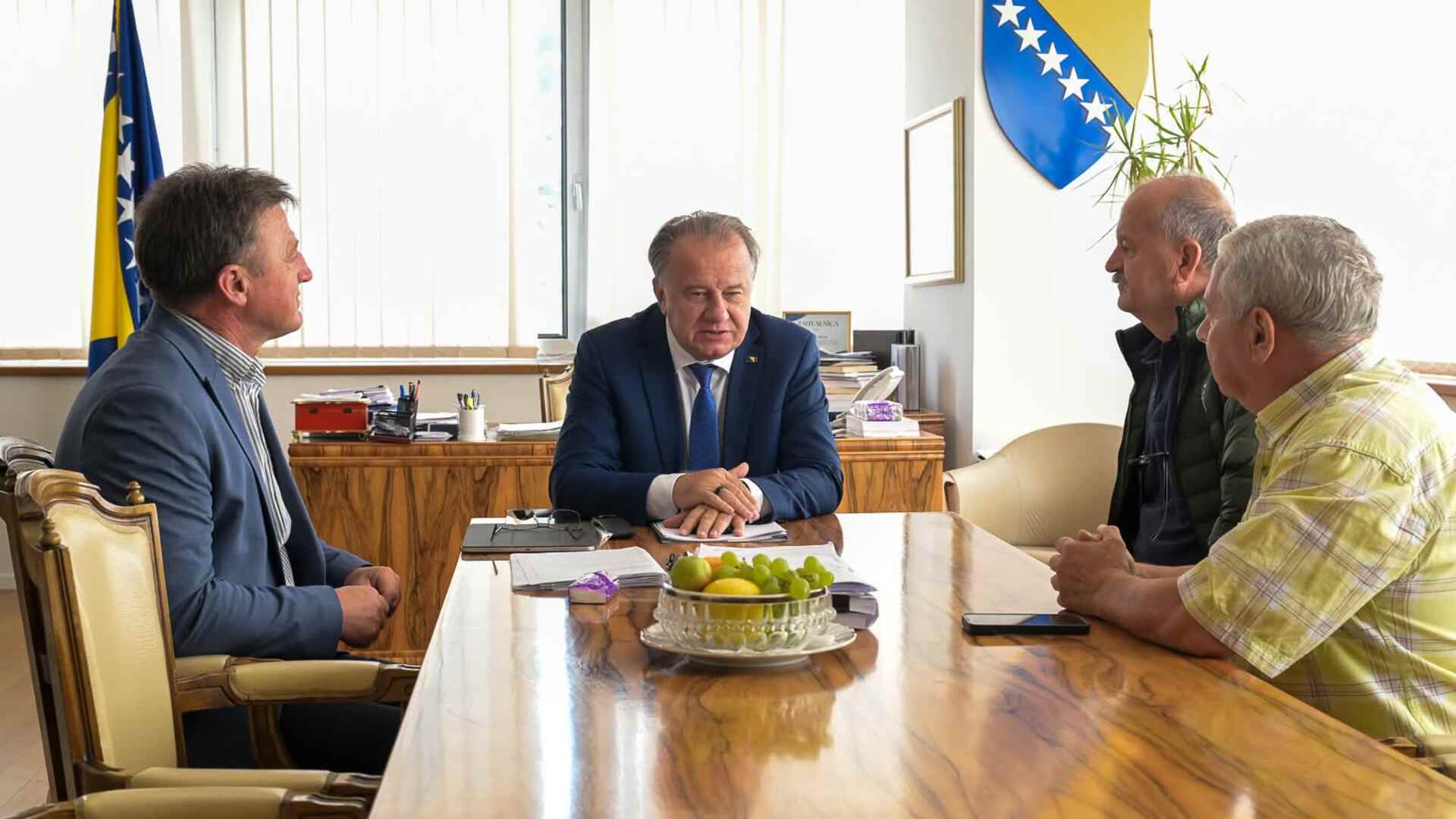 Nikšić s predstavnicima JOB Unija veterana BiH: Podrška izmjenama i dopunama Zakona o pravima demobiliziranih boraca - slika 1