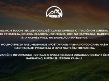 Planinarsko društvo Vedro oprostilo se od stradalih članova: "Molimo sve za poštovanje prema porodicama"