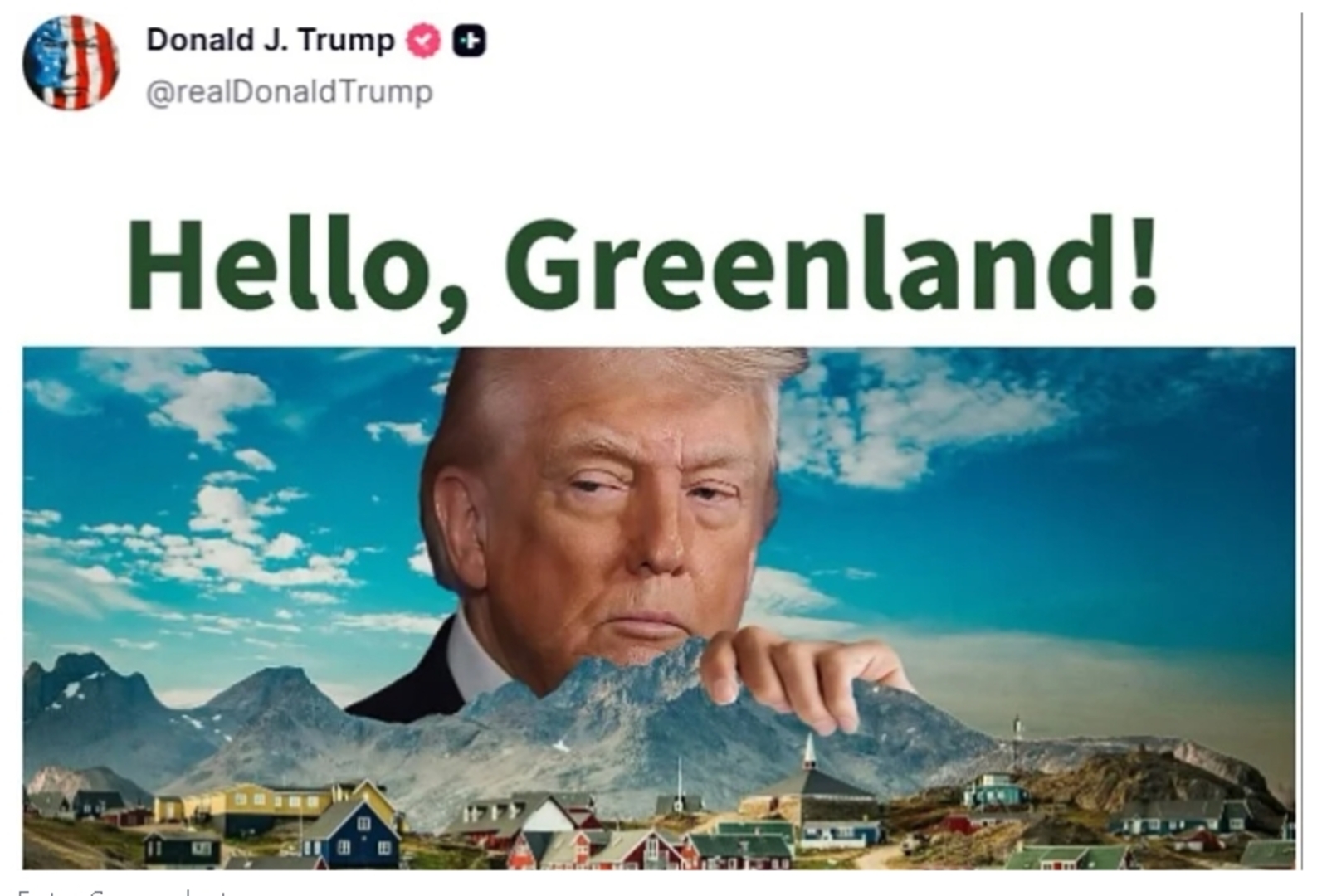Trumpova opsesija Grenlandom ne jenjava: Opet se malo "zaigrao" - slika 1
