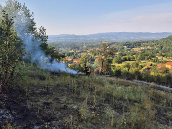 KATASTROFA: Na području Kladnja izgorjelo oko osam hektara šume