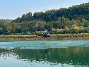 Helikopter ZDK-a ugasio šumski požar kod Maglaja