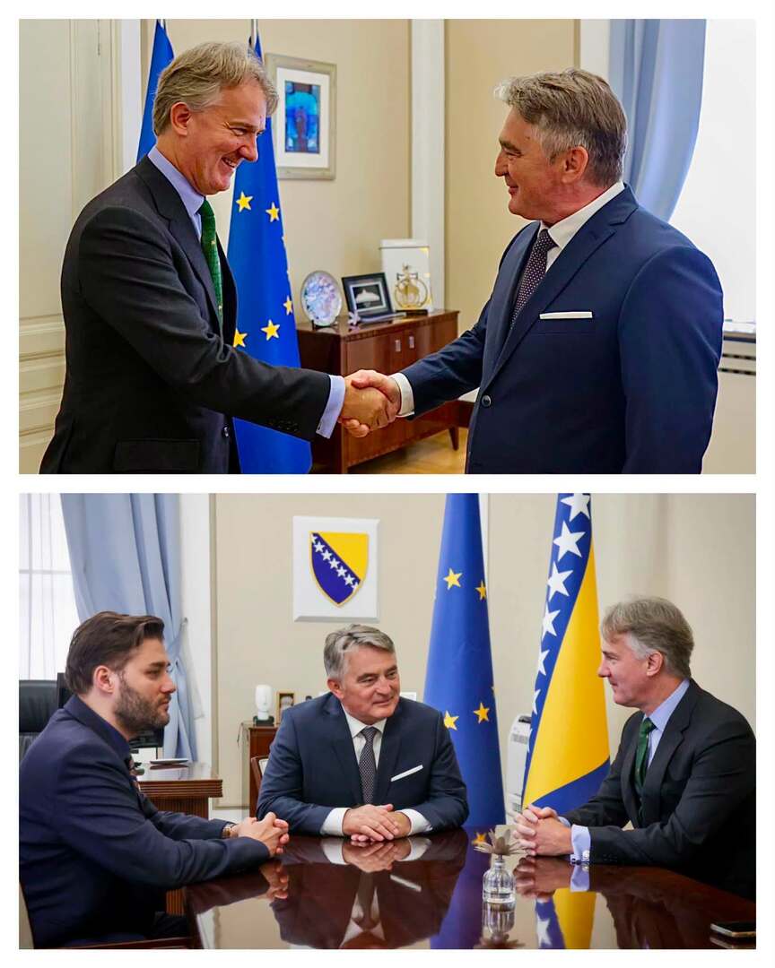 Komšić se oprostio od britanskog ambasadora Reillyja: „Važan je nastavak angažmana Ujedinjenog Kraljevstva u BiH“ - slika 1