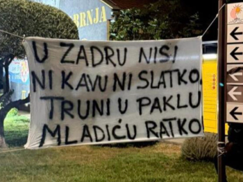 Poruka zločincu iz Hrvatske: U Zadru nisi ni kavu ni slatko, truni u paklu, Mladiću Ratko