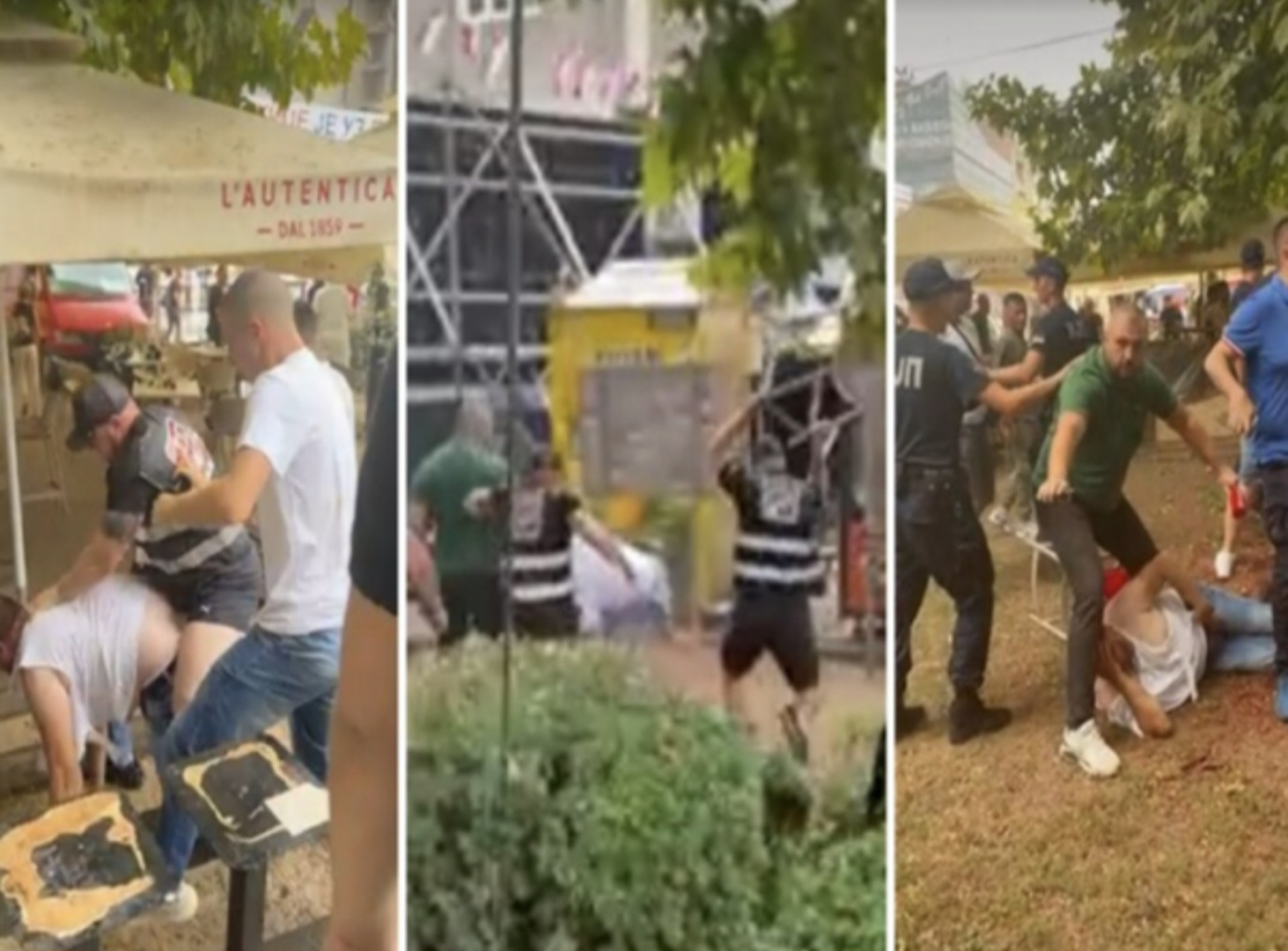 Vučićevi batinaši tukli građane u Užicu, nosili majice s likom Mladića - slika 1