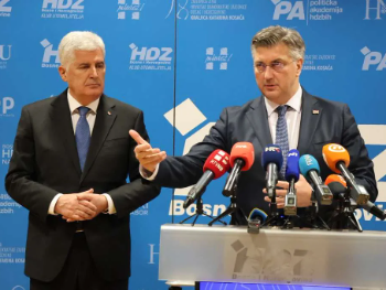 Plenković u Mostaru potvrdio namjeru HDZ-a da pomiluju Dodika