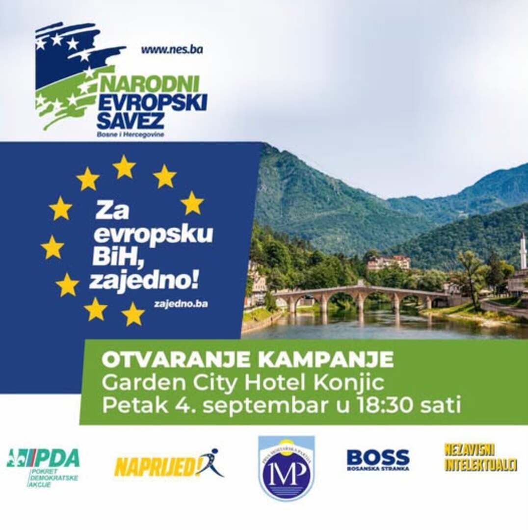 U Konjicu danas počinje kampanja: „Za evropsku BiH, zajedno!“ - slika 1