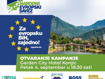 U Konjicu danas počinje kampanja: „Za evropsku BiH, zajedno!“