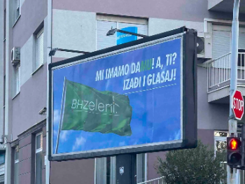 “MI IMAMO DAMU! A TI? IZAĐI I GLASAJ!” Zanimljiv bilbord BH Zelenih u Mostaru