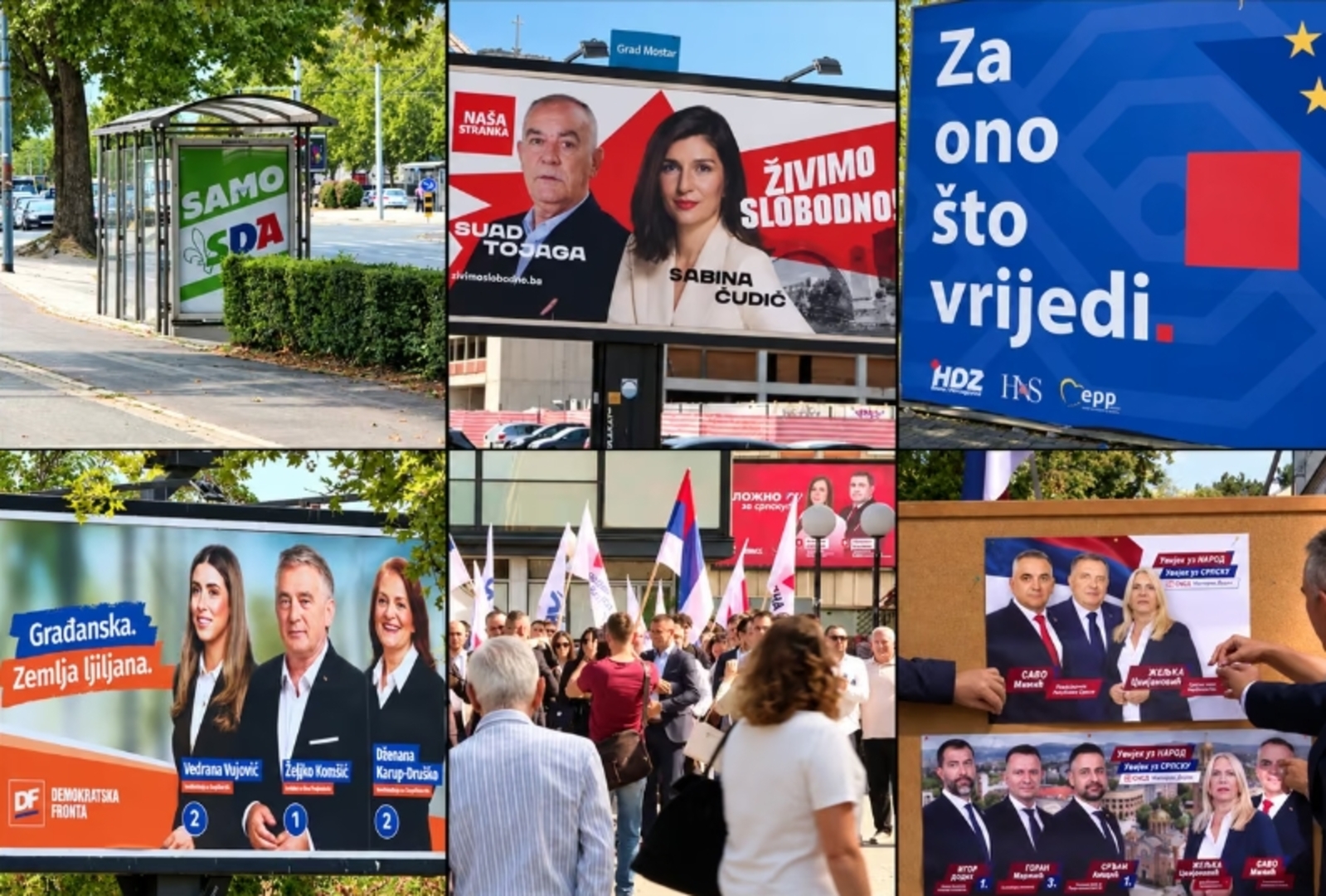 Počela izborna trka u BiH, milioni se ne štede za gigantske plakate i obećanja - slika 1
