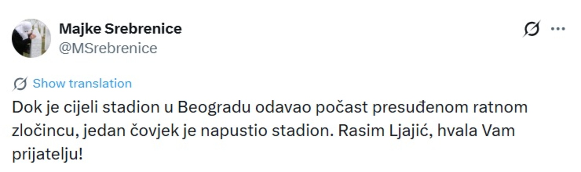 Majke Srebrenice se zahvalile Rasimu Ljajiću - slika 1