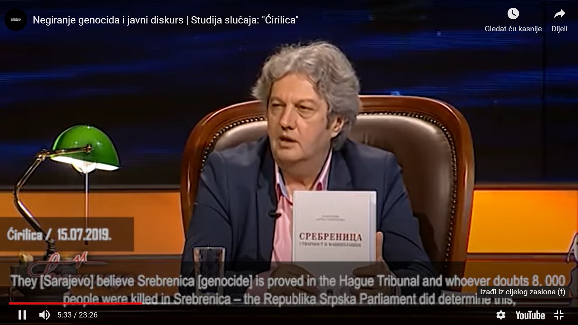 Memorijalni centar: "Ćirilica" sistemski negira genocid u Srebrenici - slika 1