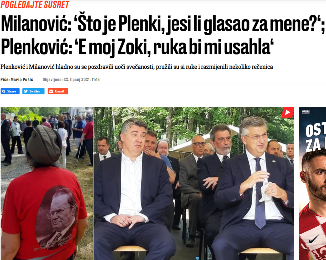 Plenković Milanoviću: "Ruka bi mi usahla da sam glasao za tebe" - slika 1