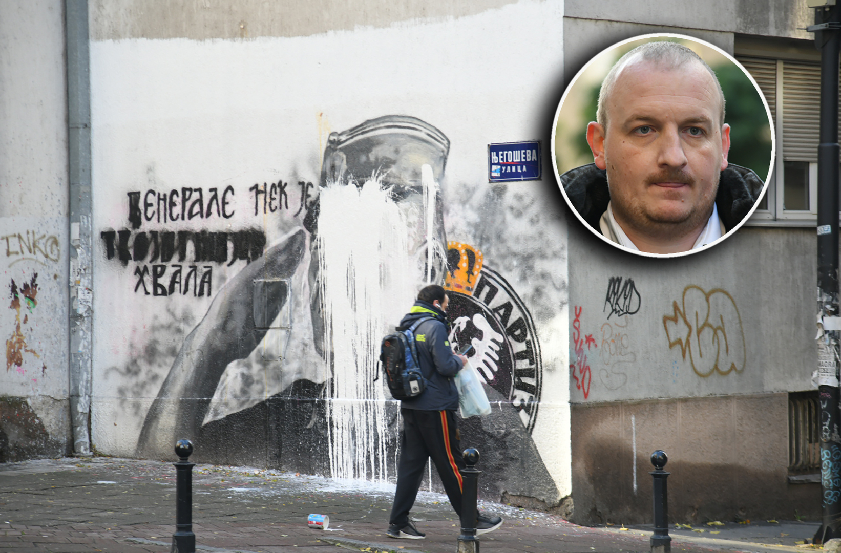 Ovo je čovjek koji je uništio mural Ratka Mladića: Prijetili su mi da će me naći - slika 1