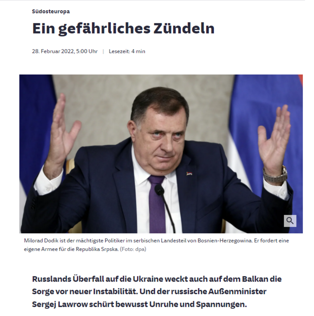 Rusija želi zapaliti rat na Balkanu. Preko Bosne i Hercegovine - slika 1
