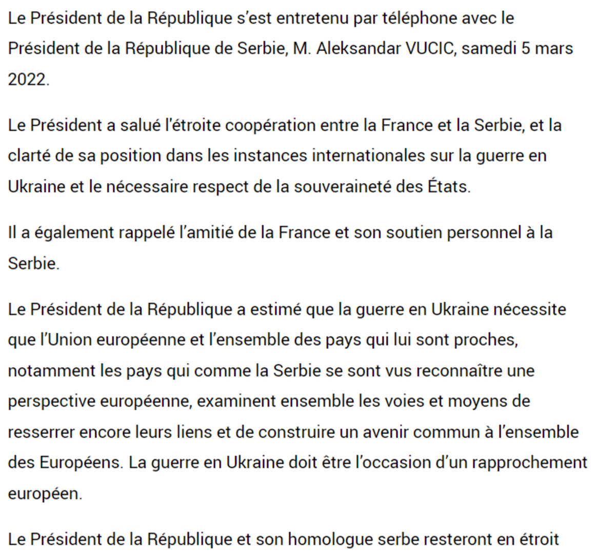 Macron objavio informaciju o razgovoru s Vučićem: Nema obećanja Srbiji - slika 1