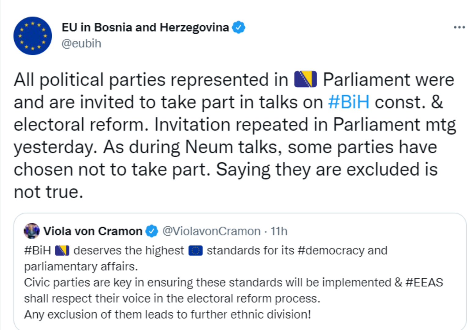Delegacija EU: Niko nije isključen iz pregovora - slika 1