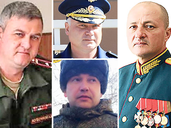 Ruski generali kao glineni golubovi