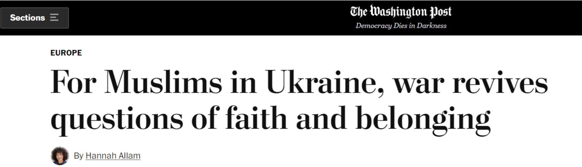 Washington Post objavio dugi tekst o muslimanima Ukrajine - slika 1