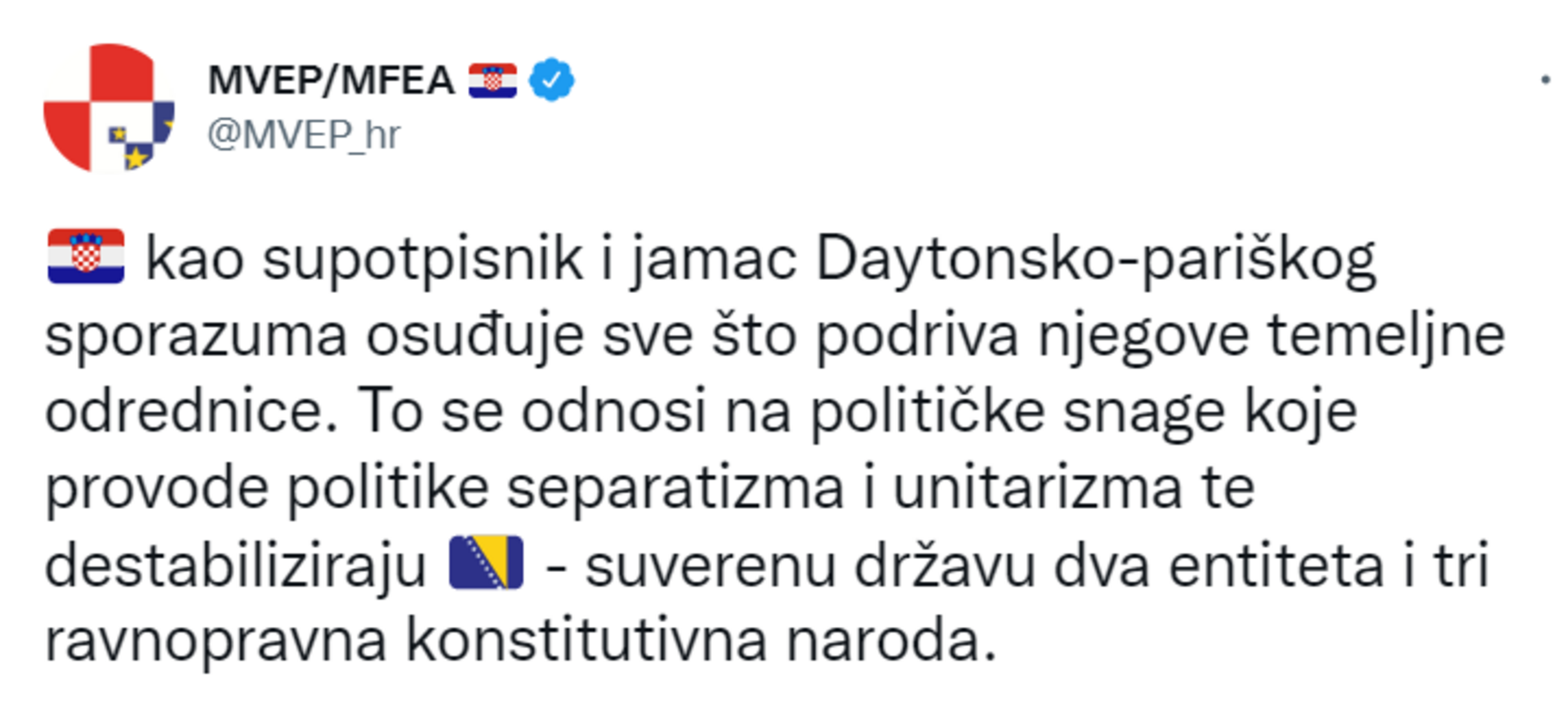 Hrvatska osuđuje sankcije Čavari - slika 1