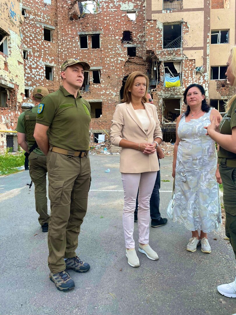 Tanja Fajon u Ukrajini. Posjetila Kijev i Irpin - slika 2