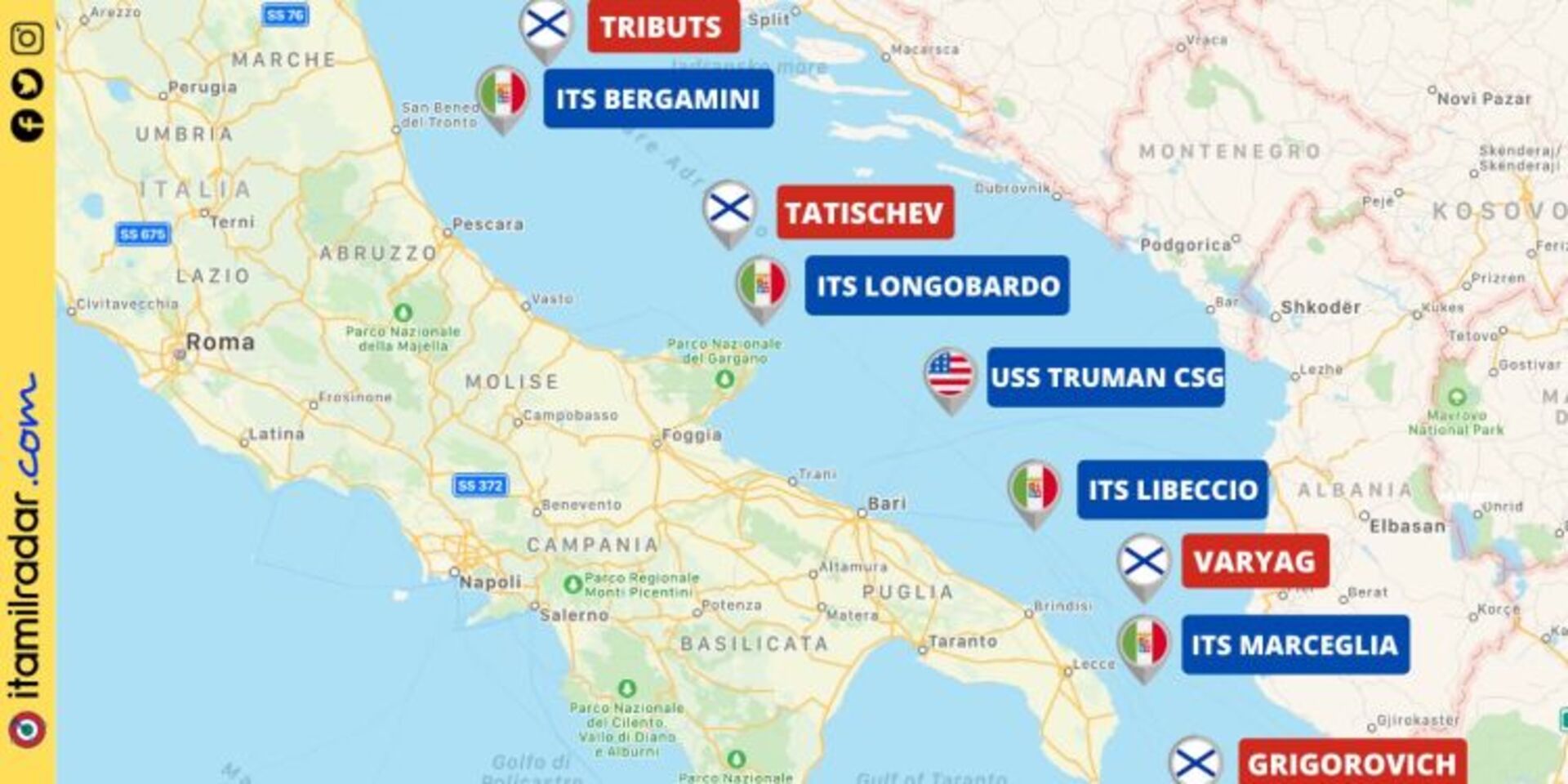 Ruski brodovi pokušali u Jadranu blokirati američku flotu - slika 1