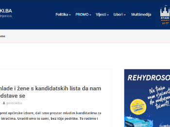 Mladi i žene na listama: Sutra predstavljamo prve kandidate