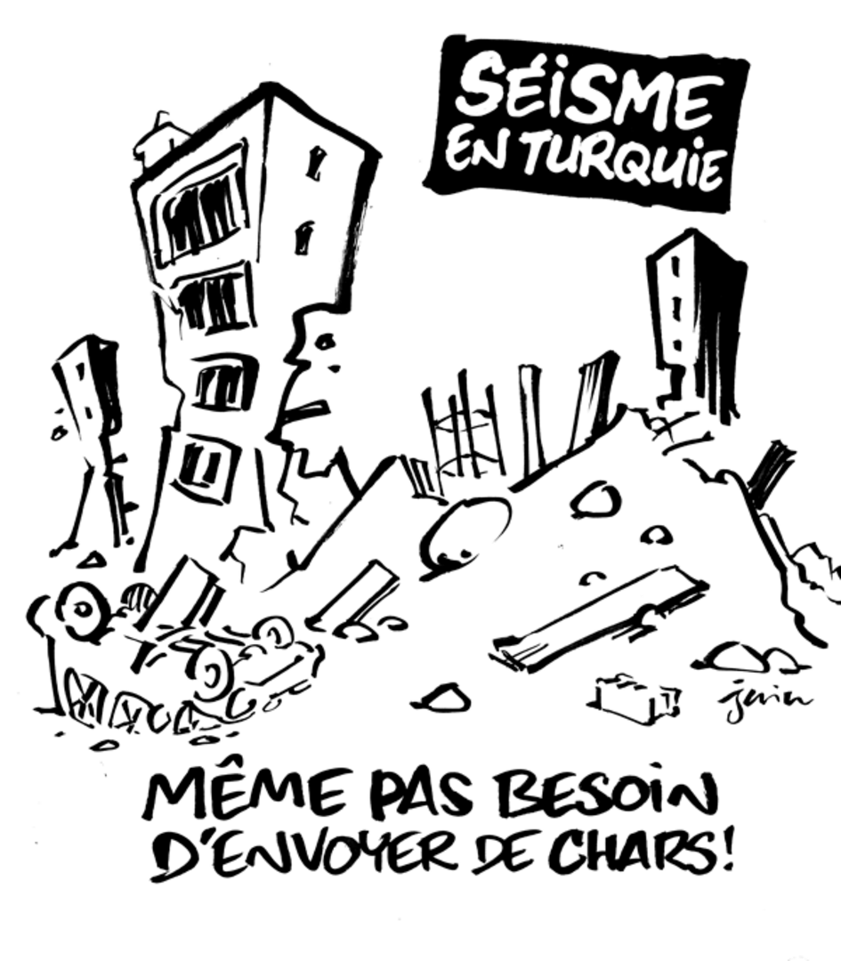 Charlie Hebdo se izruguje žrtvama zemljotresa u Truskoj i Siriji - slika 1