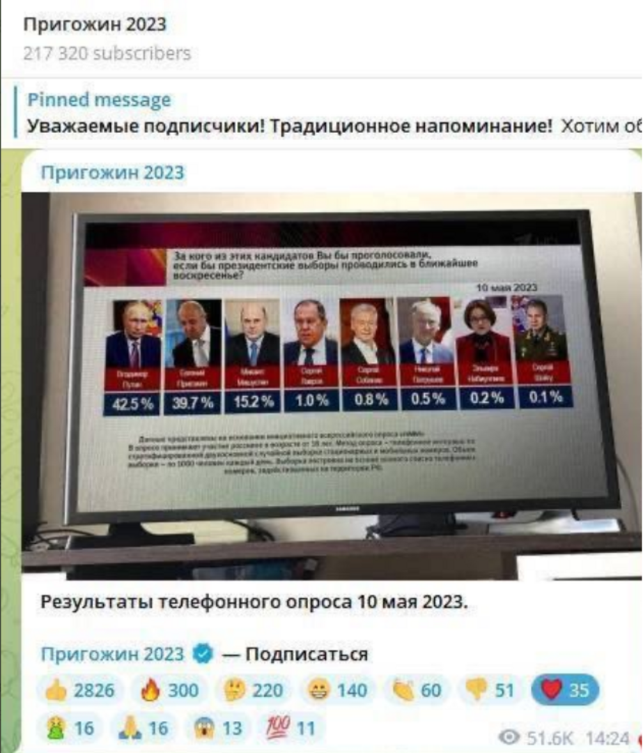 Prigožin direktno udario na Putina - slika 1