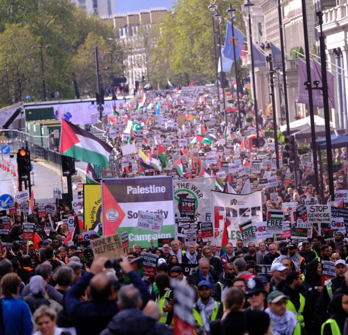 London: 100.000 na skupu podrške Palestini - slika 1