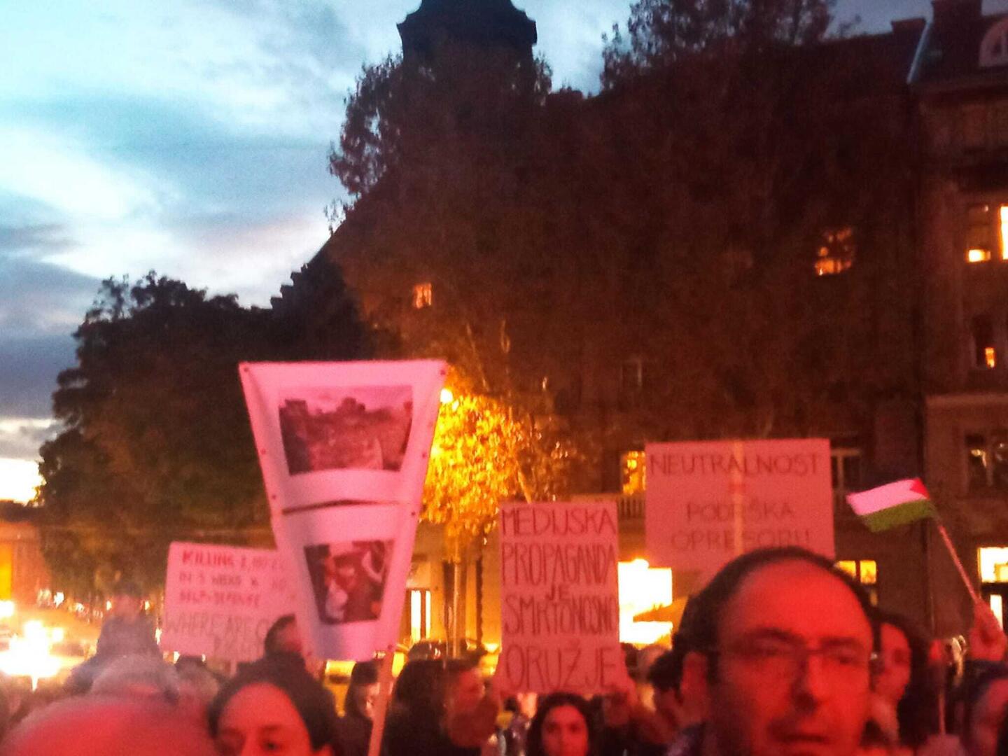Miting za Palestinu u Zagrebu - slika 9