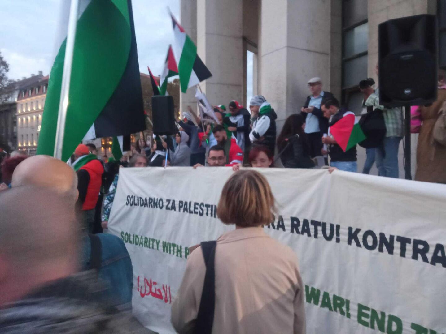 Miting za Palestinu u Zagrebu - slika 8