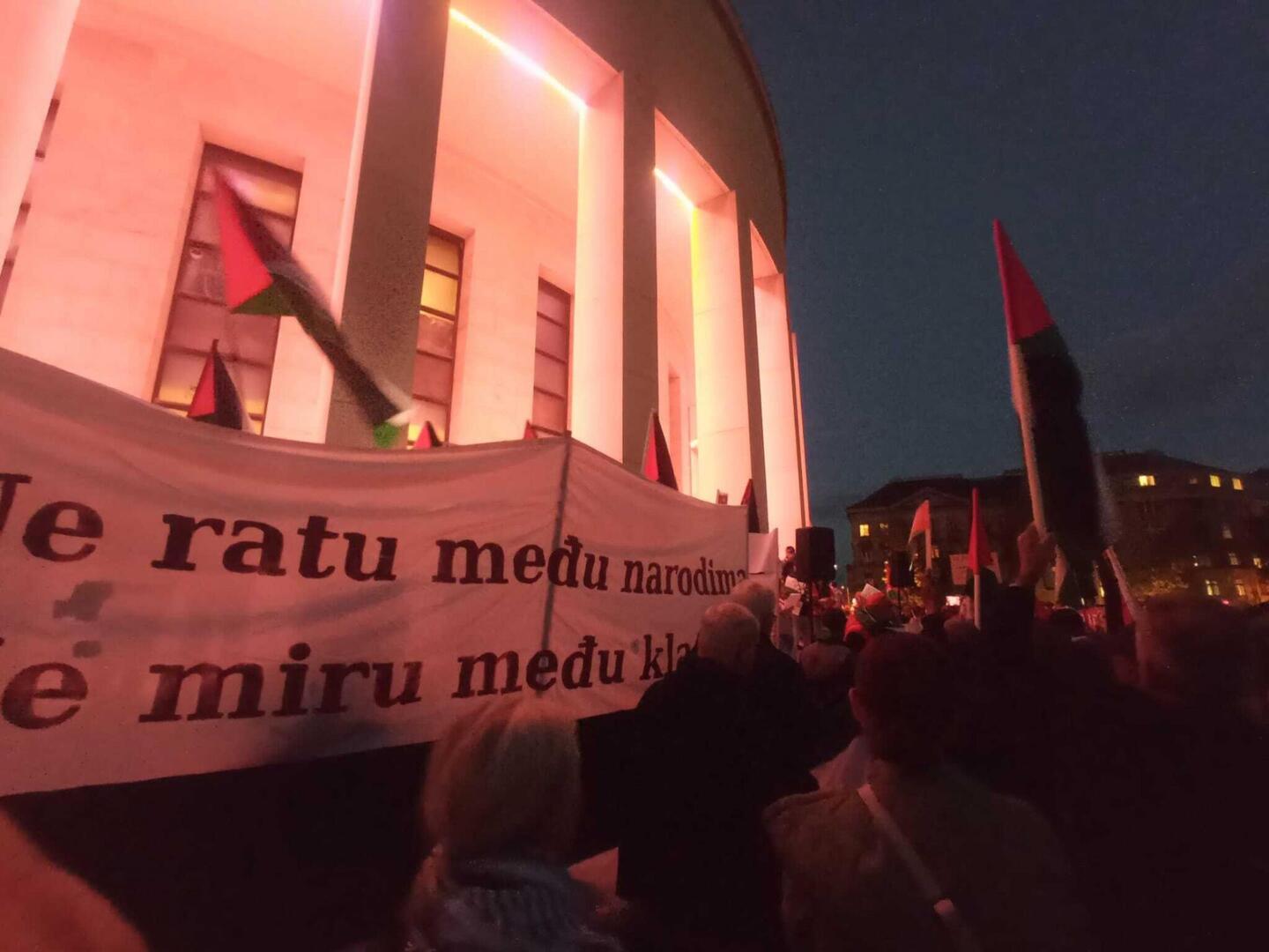 Miting za Palestinu u Zagrebu - slika 7