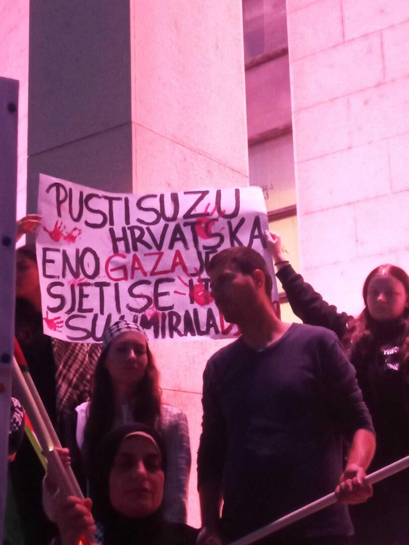 Miting za Palestinu u Zagrebu - slika 5